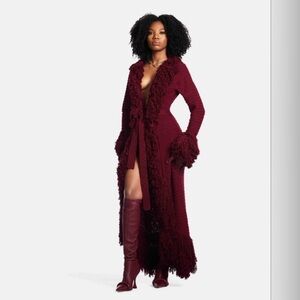 HANIFA MILA KNIT CARDIGAN DRESS L/XL. NWT